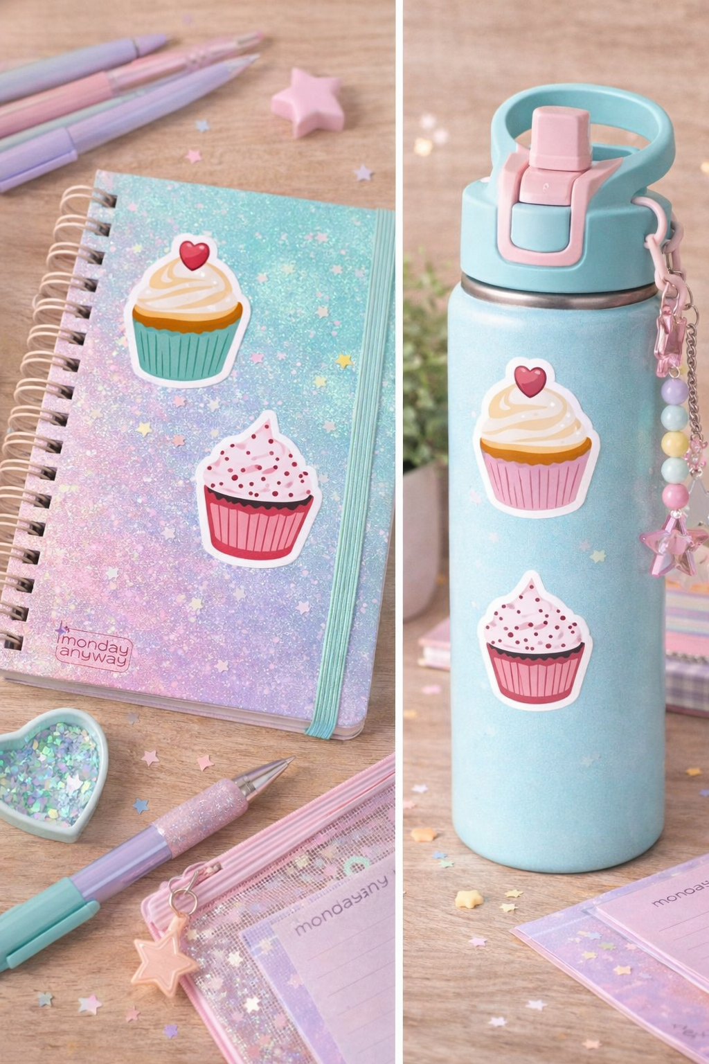 Cupcake Sticker Sheet