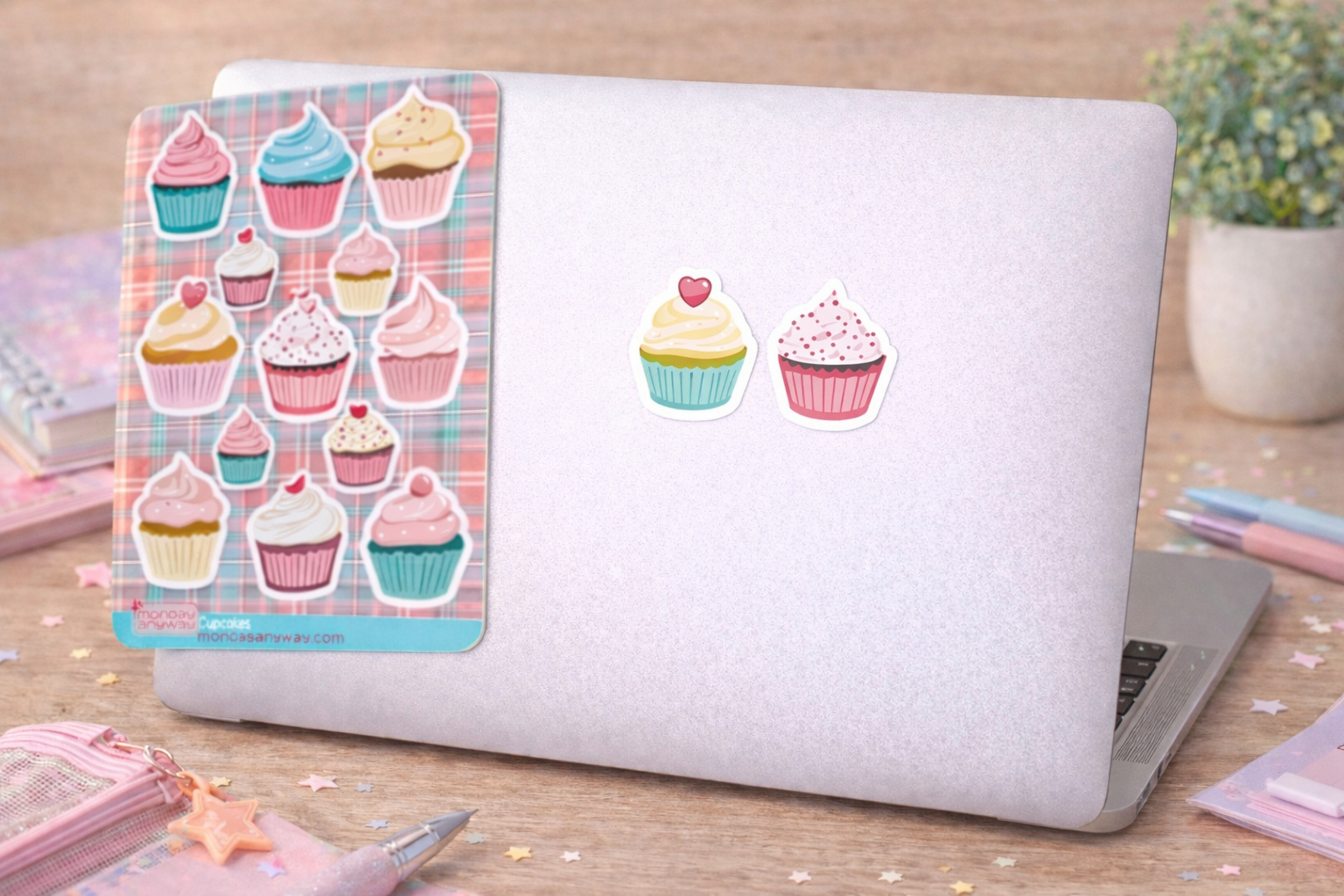 Cupcake Sticker Sheet