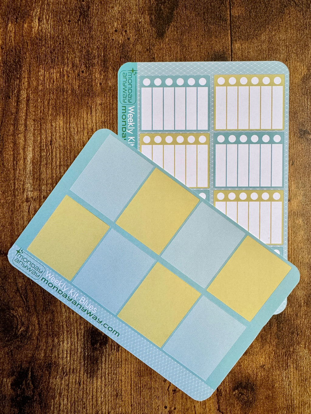 The Blues Weekly Sticker Sheet Kit