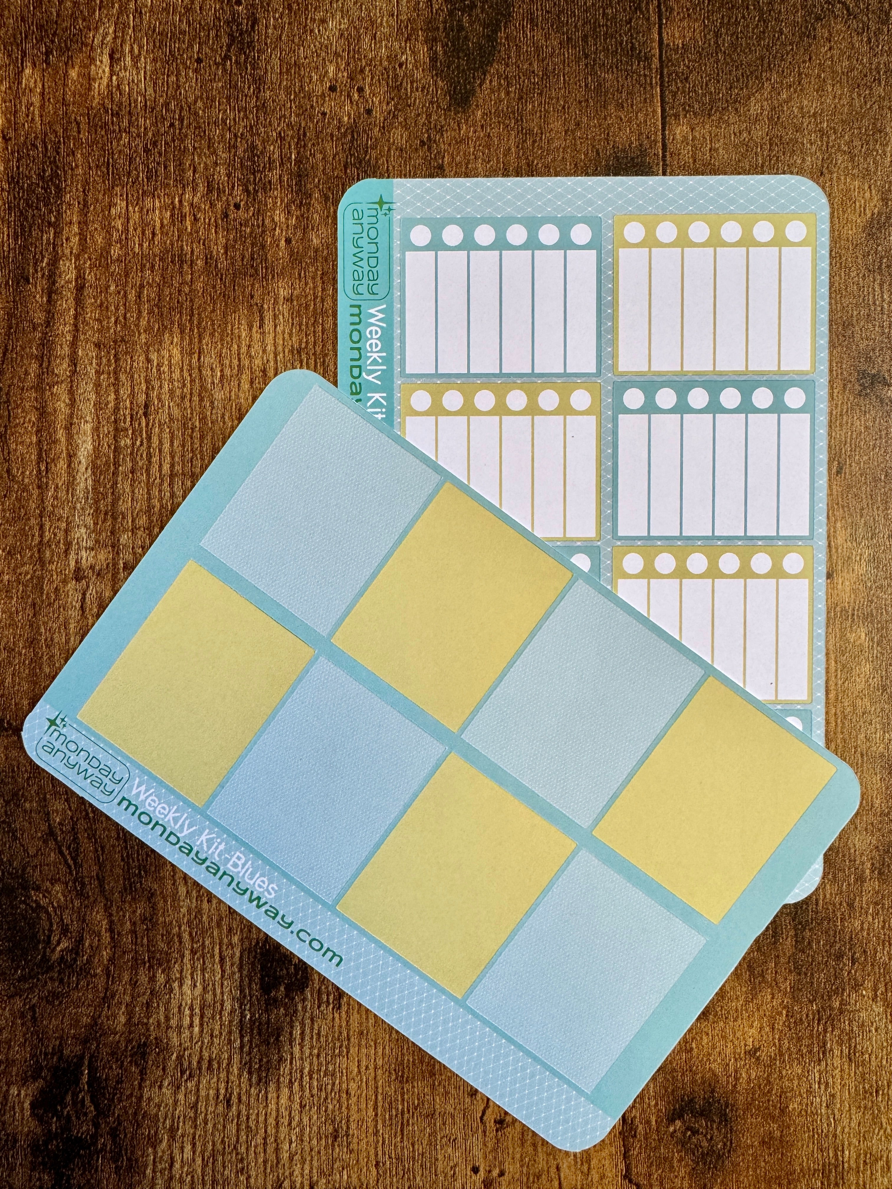 The Blues Weekly Sticker Sheet Kit