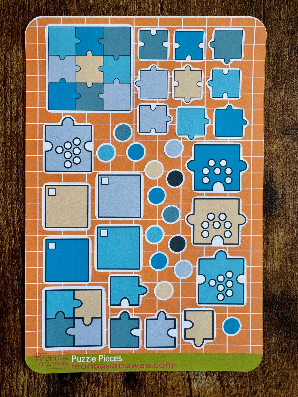 Puzzle Pieces Sticker Sheet