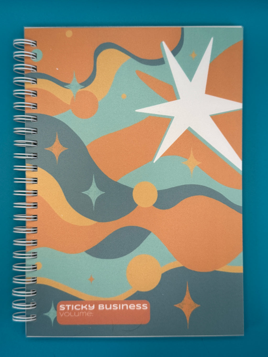 Blue Orange Reusable Sticker Book