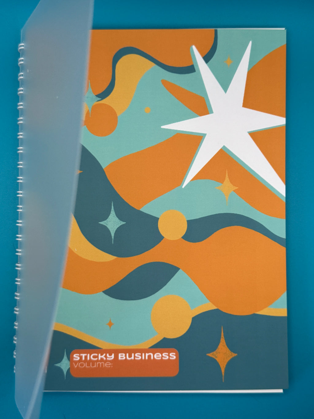 Blue Orange Reusable Sticker Book
