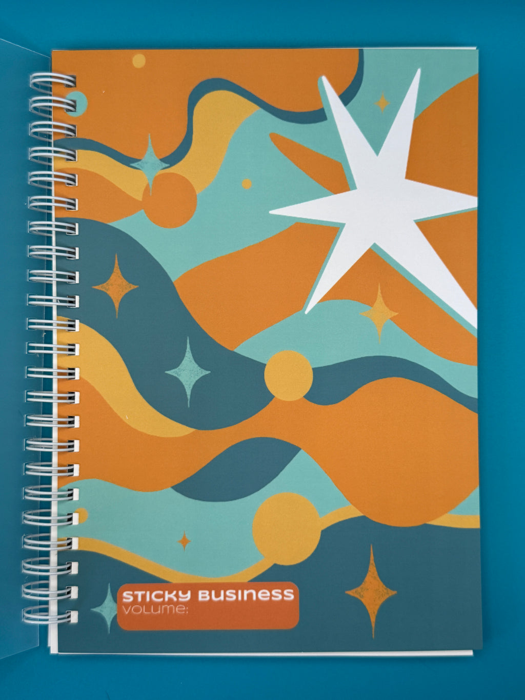 Blue Orange Reusable Sticker Book