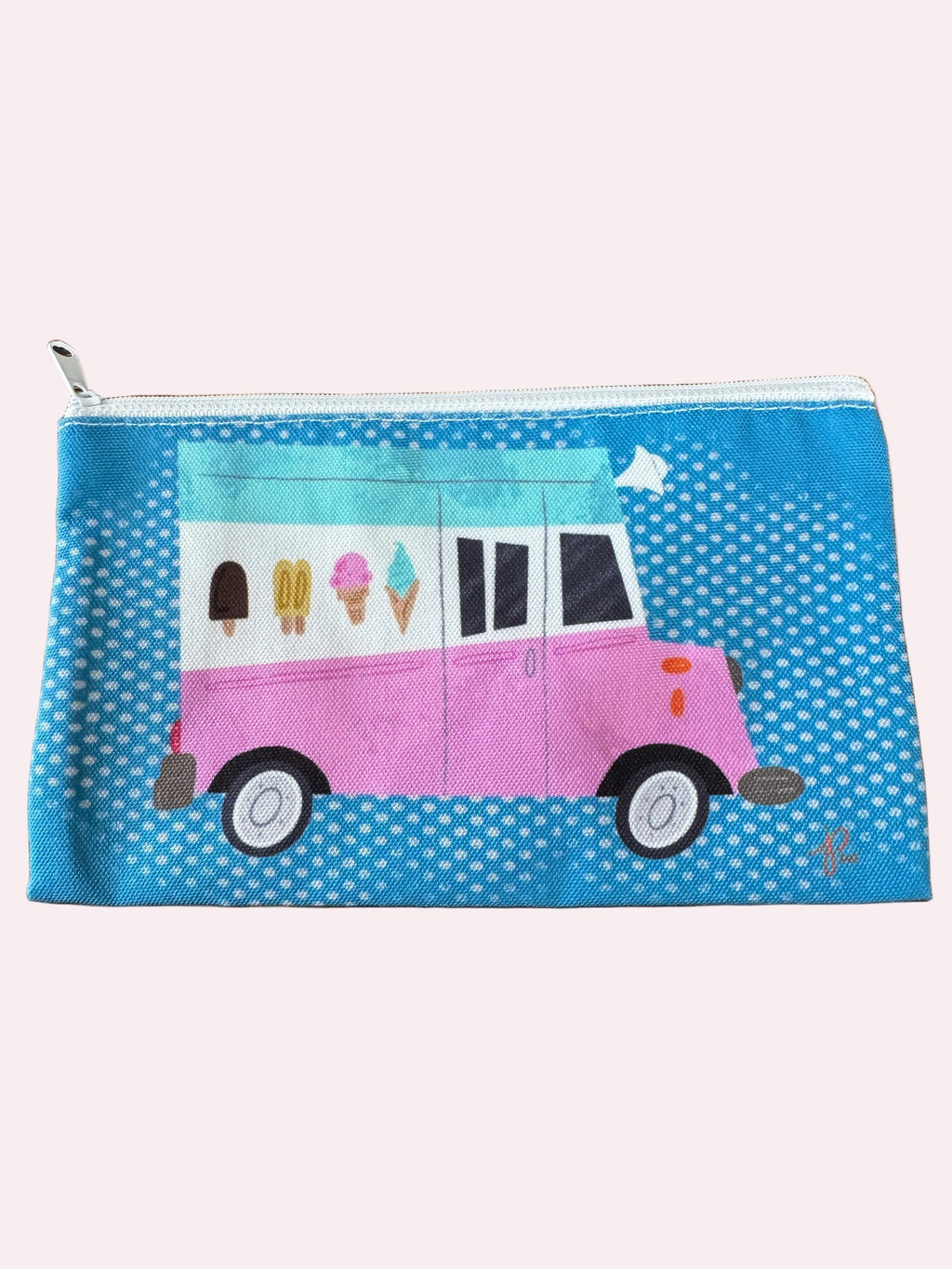 ice cream drawing zip case