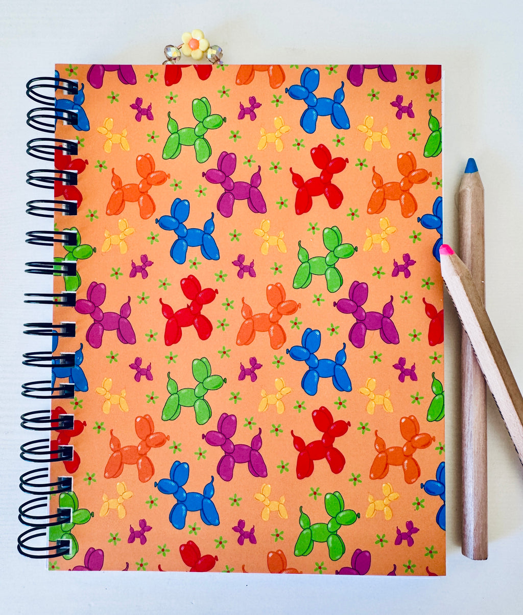 Softcover Dot Grid Journal | Spiral Bound Notebook with Original Artwork