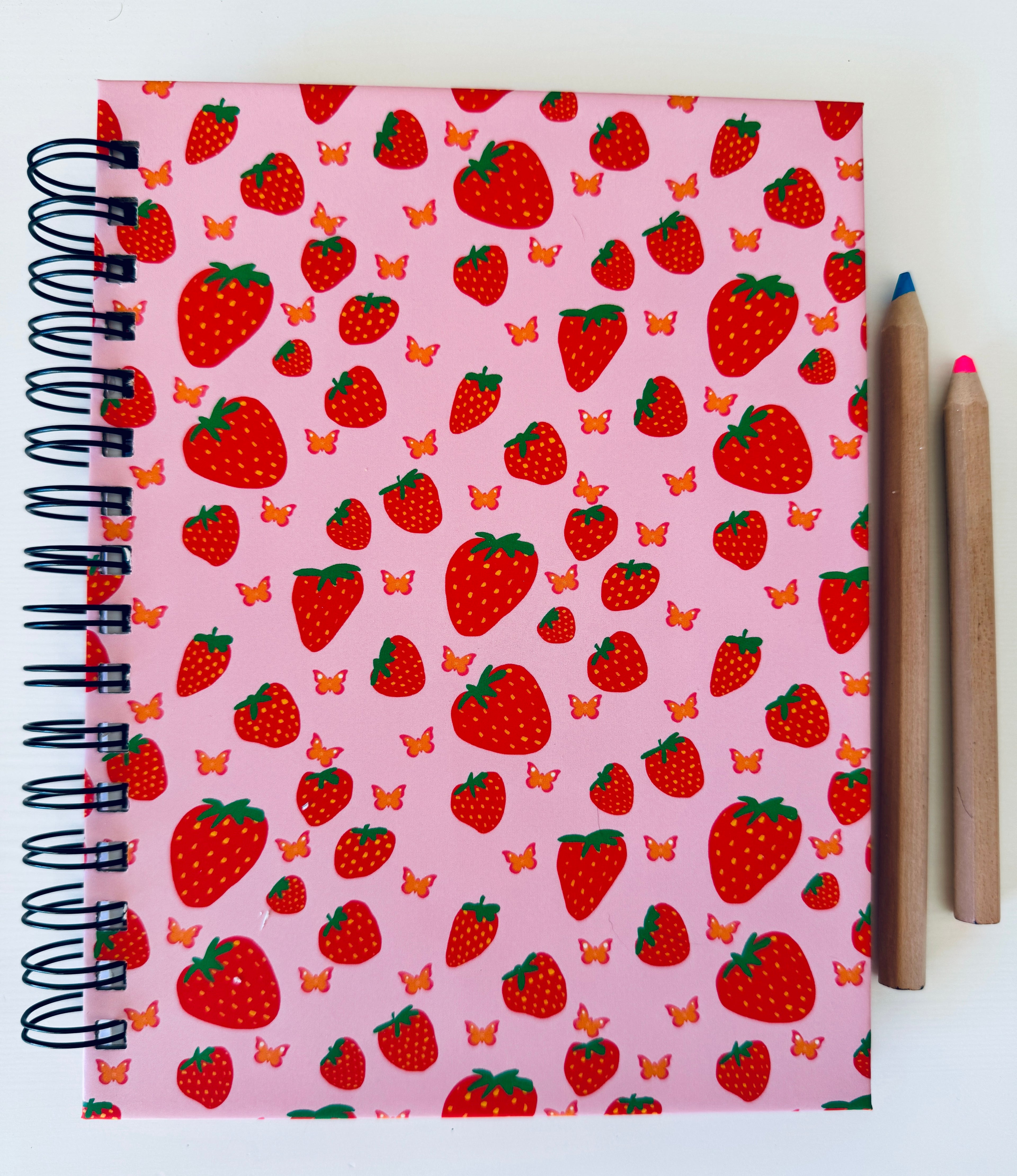 Hardcover Dot Grid Journal | Spiral Bound Notebook with Original Artwork